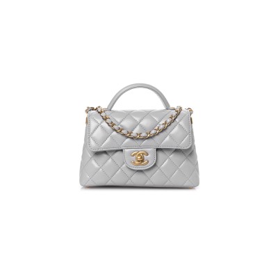 CHANEL TOP HANDLE FLAP BAG AS3467 (20*14*6cm)
